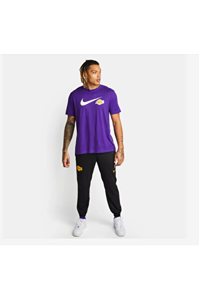 Nike Ανδρικό μπλουζάκι NBA της Λος Άντζελες Λέικερς Swoosh - Essential Purple