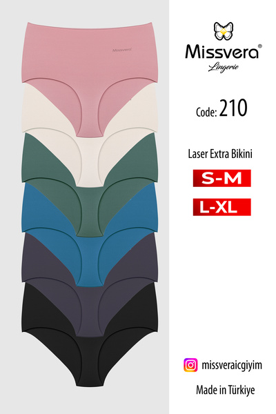 Missvera Lazer Kesim Bato Külot 6'lı Paket
