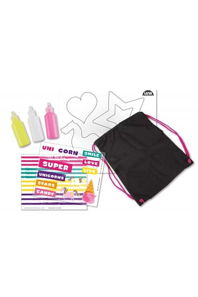 LENA Game and creative kit for girls Lena Unicorn textile backpack