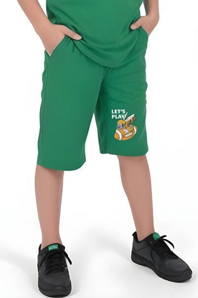 panios kids Play Bee Printed Ανδρικό Παιδικό Κάπρι και Μπλουζάκι Σετ κάτω-πάνω