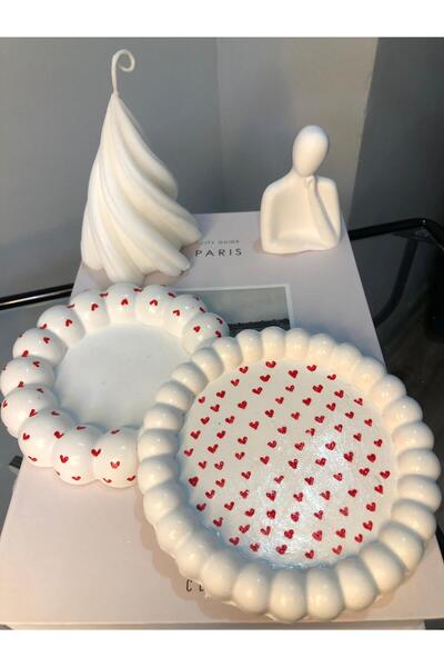 Sunglow Small Heart Decorative Jewelry Plate, Gift, Bubble Presentation Holder, Candle Holder