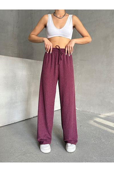 BEJNA Rustikale Pflaumenhose für Damen mit lockerem Schnitt
