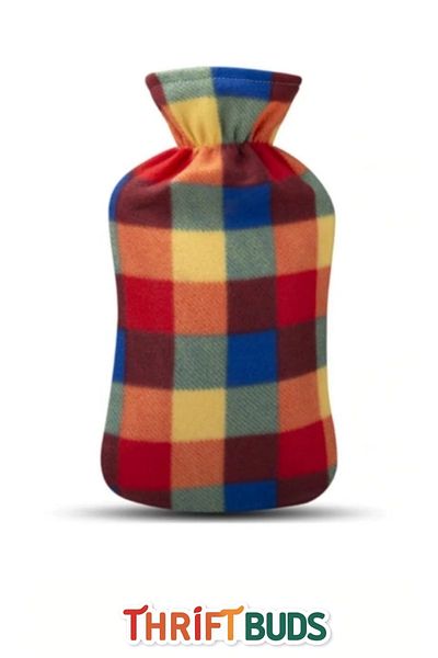 Thriftbuds Premium Rubber Washable Thermofor Hot Water Bag with Fleece Cover 2 Lt