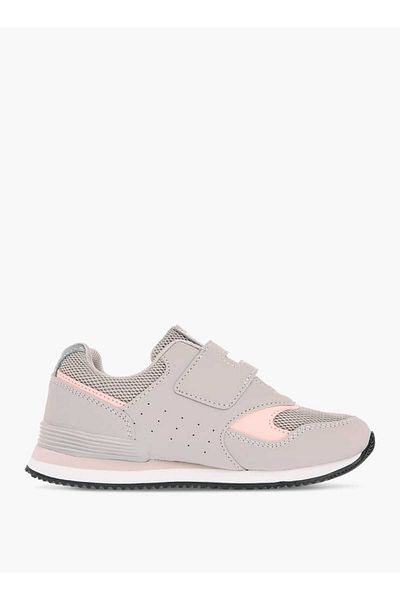 Kangaroos حذاء رياضي للبنات مزين بشعار مع إغلاق بخطاف وحلقة