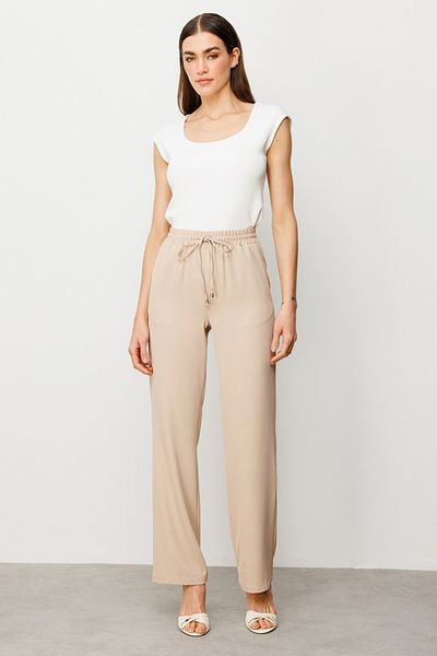 Ekol Wide Leg Crepe Trousers