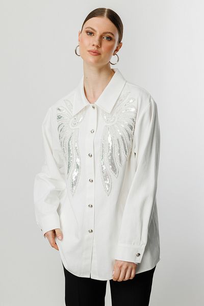 Ekol Front Bead Embroidered Coat
