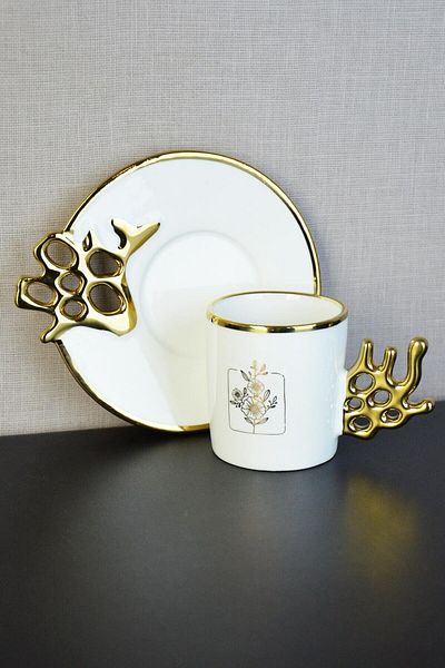 Paçi Bendetta 6-Person Porcelain Coffee Cup Set