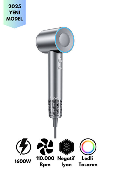 VOOKA Fön Makinesi 1600W 110.000 RPM Saç Şekillendirici Yeni Nesil Saç Kurutma Makinesi Negatif İyon