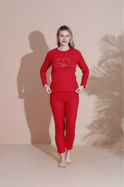 LİLA İÇ GİYİM Winter Soft Long Sleeve Pjama Set