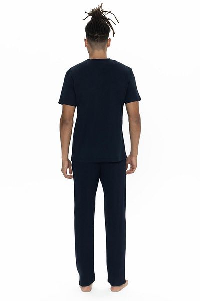 U.S. Polo Assn. ΒΑΣΗ. Ανδρικό κοστούμι πιτζάμα με ίσιο πόδι με τσέπη, λαιμόκοψη, κοντομάνικο κοστούμι πιτζάμα