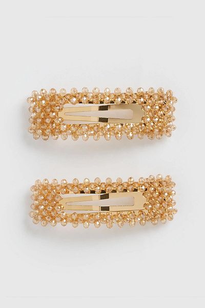 New Obsessions Lorenza Crystal - Quadrilateral and Buckle Collet Set 2 Pack