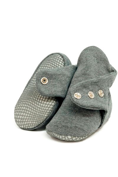 Ella Bonna Organic Cotton Baby Booties, Anti-Slip Sole, Cotton Newborn Slippers Home Nursery Shoes