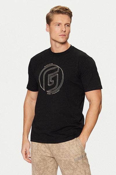 Guess Kefka Cn T-Shirt Men's Black T-Shirt Z5Ri01J1314-Jblk