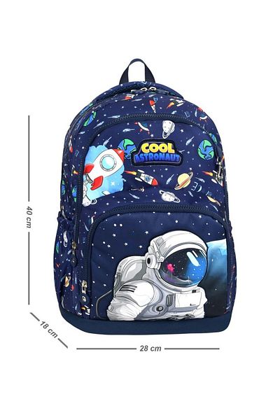 ATHLETIC School Bag Men's School Bag Set of 3 School Bag Astronaut Pattern Luxury School Bag
