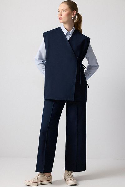 Touché Privé Gabardine Vest and Trousers Set