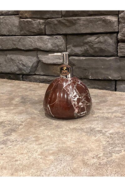Polen Stone New Poppy Cherry Marble Liquid Soap Dispenser