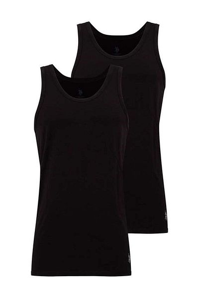 U.S. Polo Assn. حذاء رياضي أسود للرجال مكون من قطعتين 80188