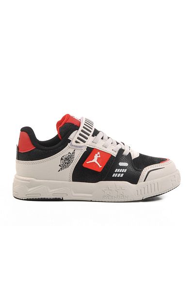 AYAKMOD King Short Unisex Children's Sports Shoes - Red Velcro