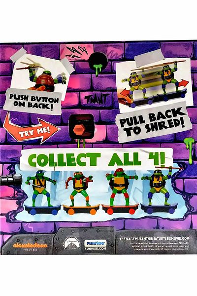 OMZ Donatello T Ninja Turtles Skateboard Figure 71052 - لعبة تعليمية للأولاد والبنات