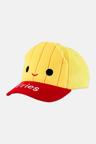 Squishmallows Kids Boy Floyd Novelty Plush Cap, Yellow