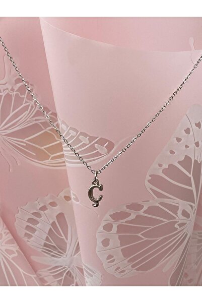 bijoux uniques Ç Harfli Çelik Kararmaz 316L Zarif Kolye