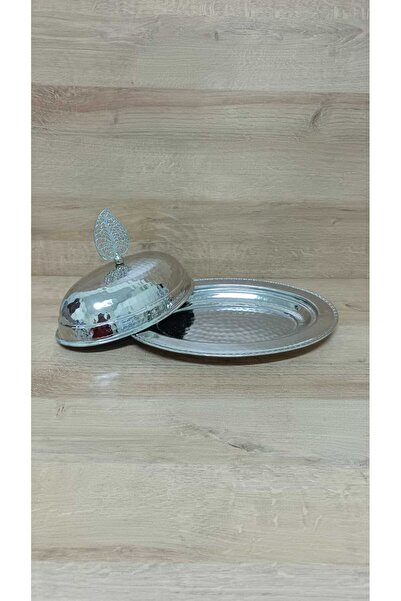 Erişim Bakırhanem Sebe Home 30 cm Copper Presentation Boat Plate Forged Nickel