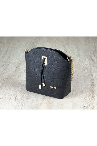 Armine Gold Chain Detailed Shoulder Bag + Scarf Gift