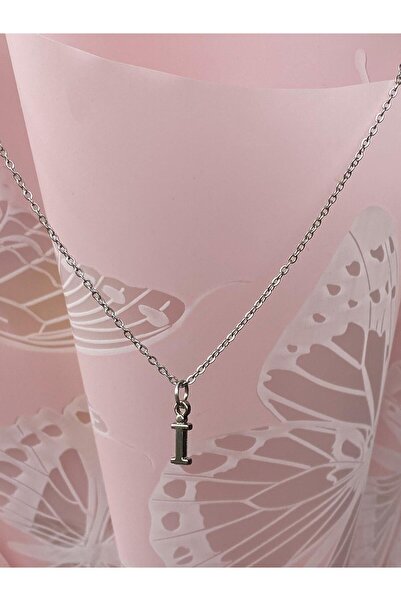 bijoux uniques İ Harfli Çelik Kararmaz 316L Zarif Kolye