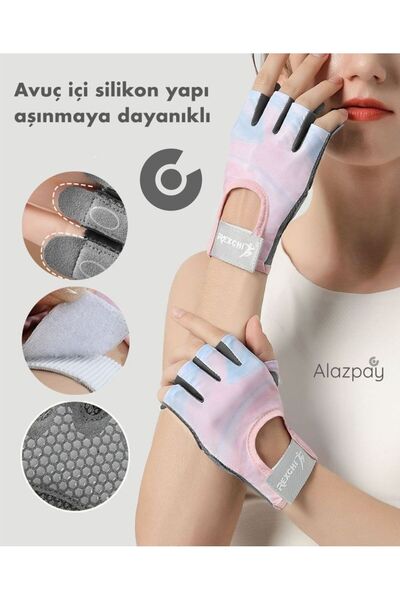 Alazpay Weightlifting Gloves - Pink