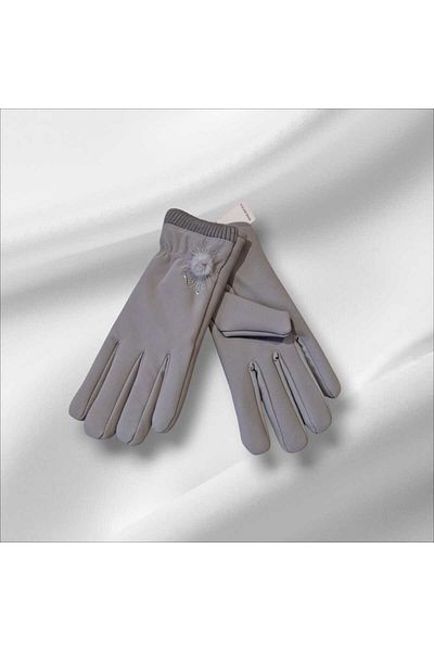Betülce Women Touch Screen Waterproof Thick Fleece Lined Ski Gloves with Pompom