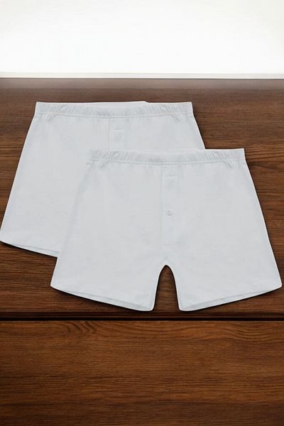 Eros Men's Solid Color 100% Cotton 2 Money Boxer Card T3.Tg03Wv15E