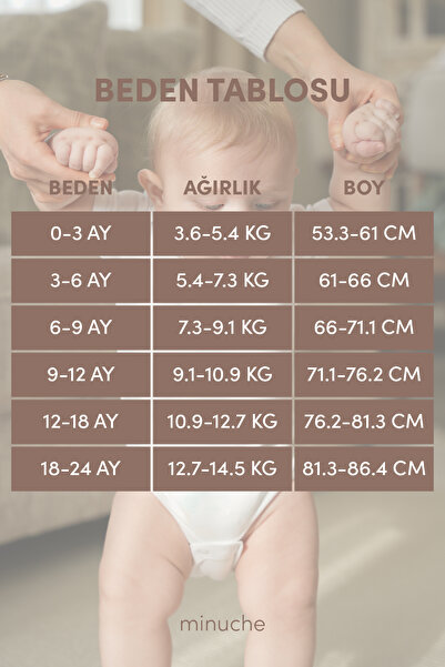 Minuche %100 Pamuk 8'li Bebek Body - Kısa Kollu ve Çıtçıtlı Beyaz Zıbın