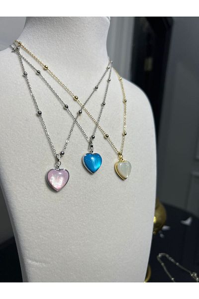 Store 3 Colored Steel Necklace