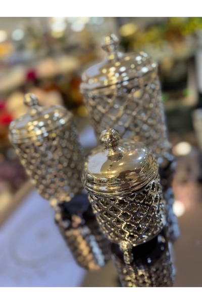 hediye Esterhomedecor 3-Piece Ceramic Spice Rack