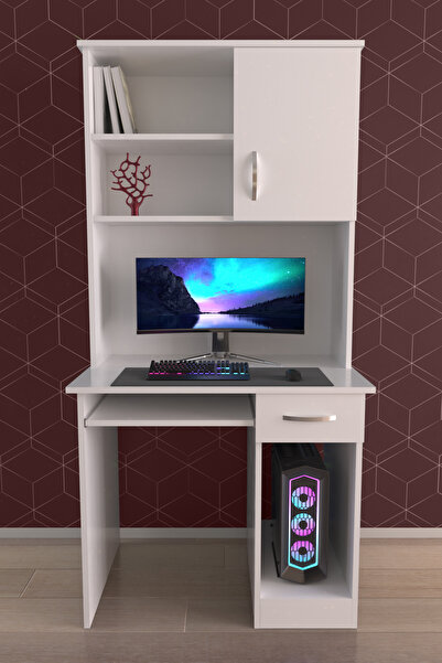 hediye kapında "Torry" Kitaplıklı Çalışma Masası Raflı Öğrenci Masası