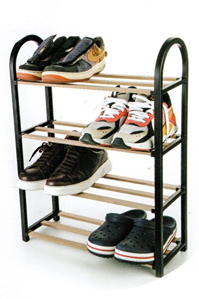 KRM HOME 4 Katlı Ahşap Ayakkabılık