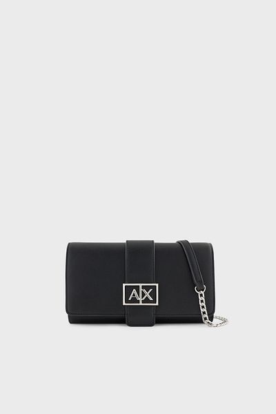 Armani Exchange Wallet with Logo Removable Chain Strap Wallet Xw 000358   Af12039 Uc001