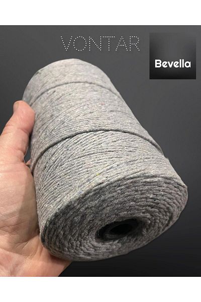 VONTAR 500 Gr / 500 Meters Special Gray Color Cotton Packing Rope - Tobacco Thread -