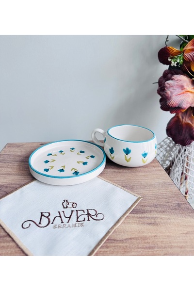 Bayerseramik Seramik El Yapımı Filtre/Nescafe Kahve Fincanı