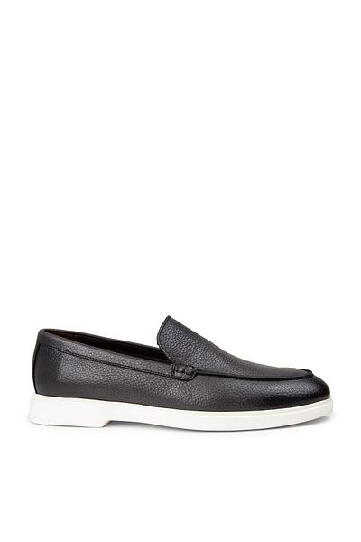 Deery Ανδρικά παπούτσια Loafer από γνήσιο δέρμα σε γκρι χρώμα