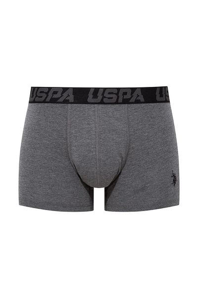 U.S. Polo Assn. Ανδρικό μπόξερ 3 τεμαχίων σε μαύρο ανθρακί και Uspa printed