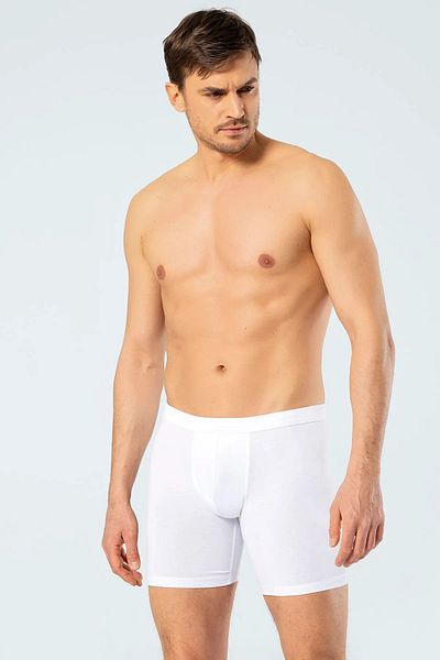 Cacharel 1336 Ανδρικό λουράκι μέσης Lycra Long Leg Boxer-Λευκό