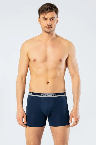 Cacharel 1338 Ανδρικά 3 τεμάχια Lycra Long Leg Boxer-σκούρο μπλε&indigo&saks