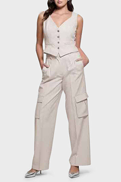 Guess Matea Regular Fit Yüksek Bel Bol Paça Kargo Pantolon W5RB41WGX02 PANTOLON W5RB41 WGX02 F