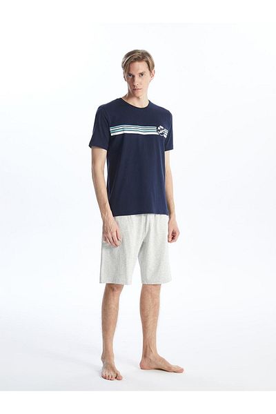 LC Waikiki Σετ ανδρικών πιτζάμες Standard Fit με σορτς