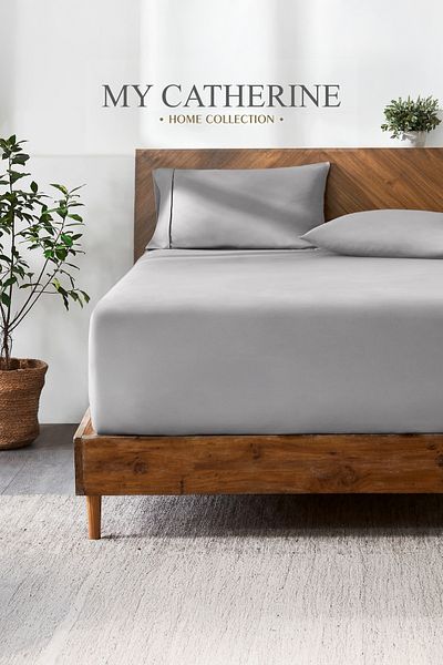 My Catherine 100% Cotton Combed Cotton Fabric - Single Double and Oversized Fitted Sheet