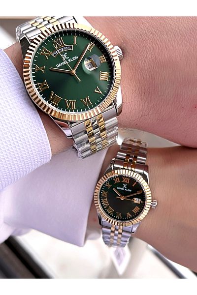 Daniel Klein 30m Water Resistant Men's & Women's Steel Cord Special Wristwatch for Couples