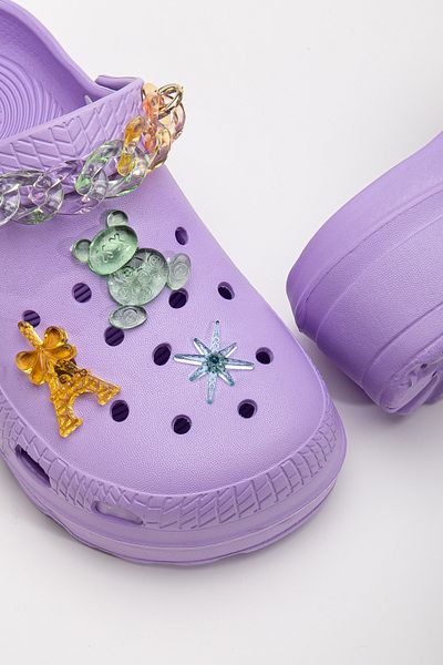 PLN SHOES Comfortable Sole High Scale Children's Slippers Sandals Sabo Jelly Bean Detailed