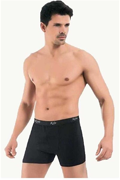 KOTA 1003x12 Ανδρικό 12 τεμαχίου Lycra Boxer-Μαύρο