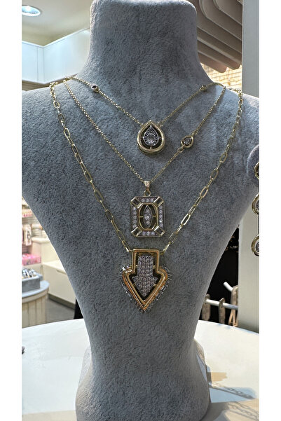 Finery by Nerrs Ataç Zincir Madalyon Ok Kolye Model-2 (zincir uzunluğu 55 cm)